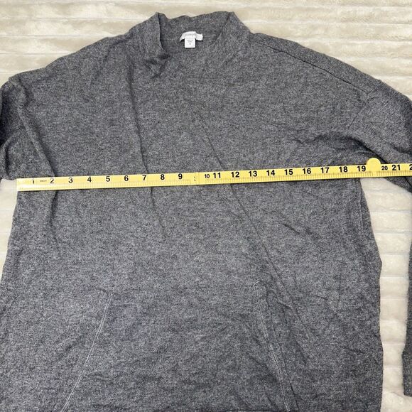 Pure Jill Women Gray Long Sleeves Pullover Sweater Size Medium - Picture 6 of 9